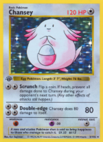 Chansey Rare (3/102) base set – 1st edition [NL]