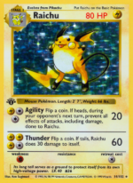 Raichu Rare (14/102) base set – 1st edition [NL]