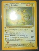 Raichu Rare (14/102) base set – 1st edition [NL] - Afbeelding 2